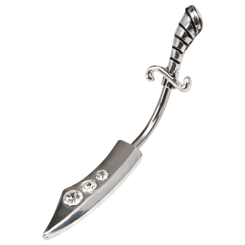 Piercing do pupíku meč BV1202