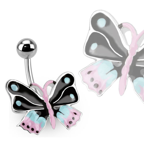 Piercing do pupíku motýl HWBUT25