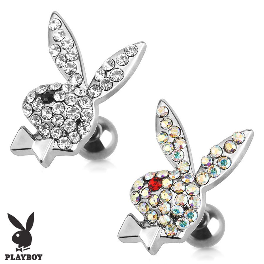 Piercing tragus chirurgická ocel Playboy HWPBJB03