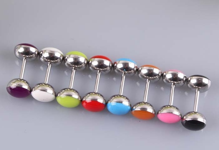 Falešný piercing do ucha - náušnice - lentilka
