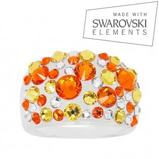 Prsten s krystaly Crystals from Swarovski®, Sun