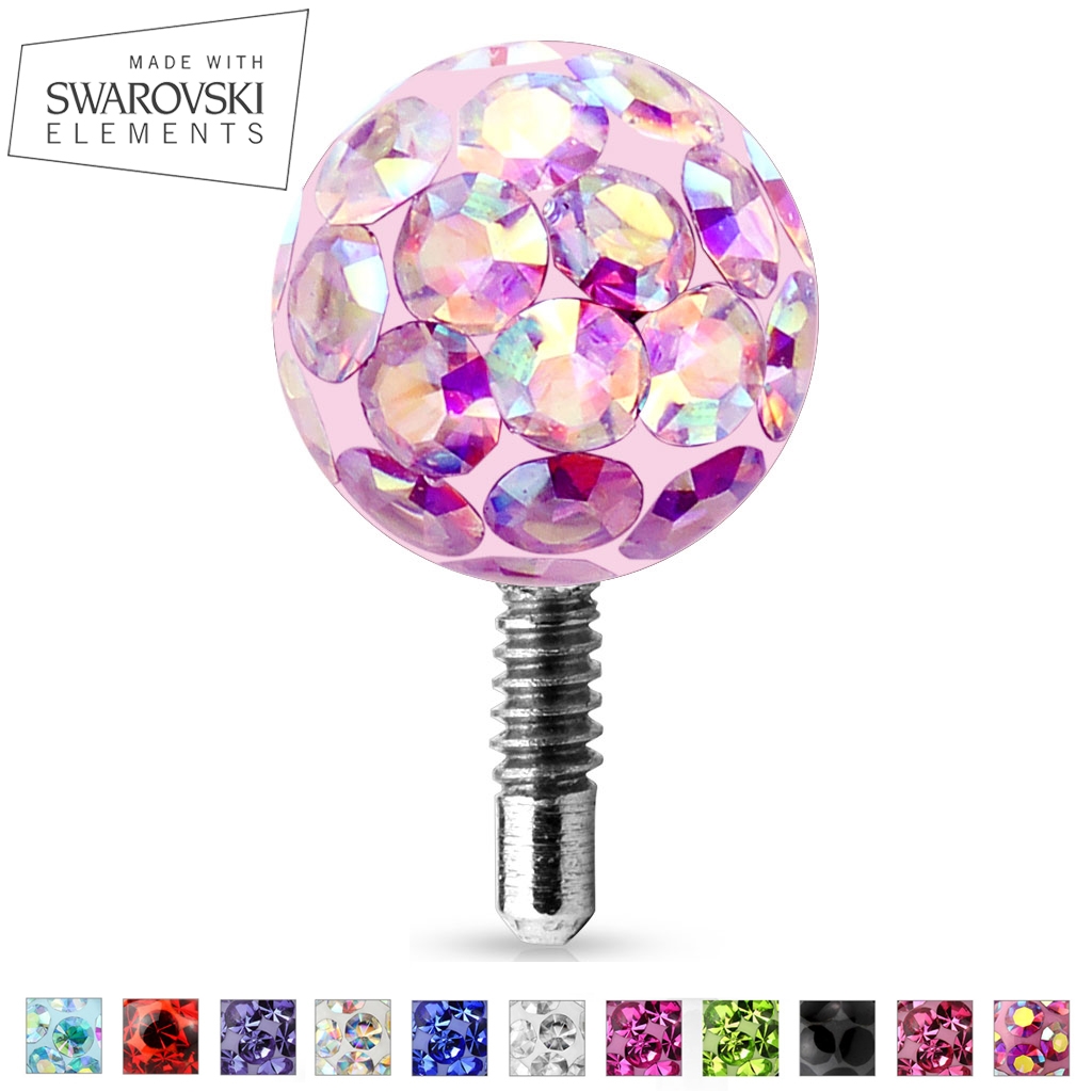 Kulička s krystaly Swarovski® 4 mm