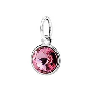 Stříbrný přívěšek s kamenem Crystals from SWAROVSKI®Light Rose