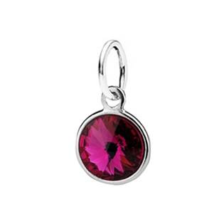 Stříbrný přívěšek s kamenem Crystals from SWAROVSKI®Fuchsia