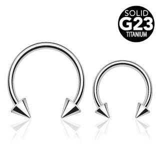 Piercing do obočí - podkova TITAN 1,6 x 12 mm