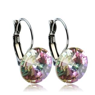 Ocelové náušnice s krystaly Swarovski® 12 mm, VITRAIL LIGHT