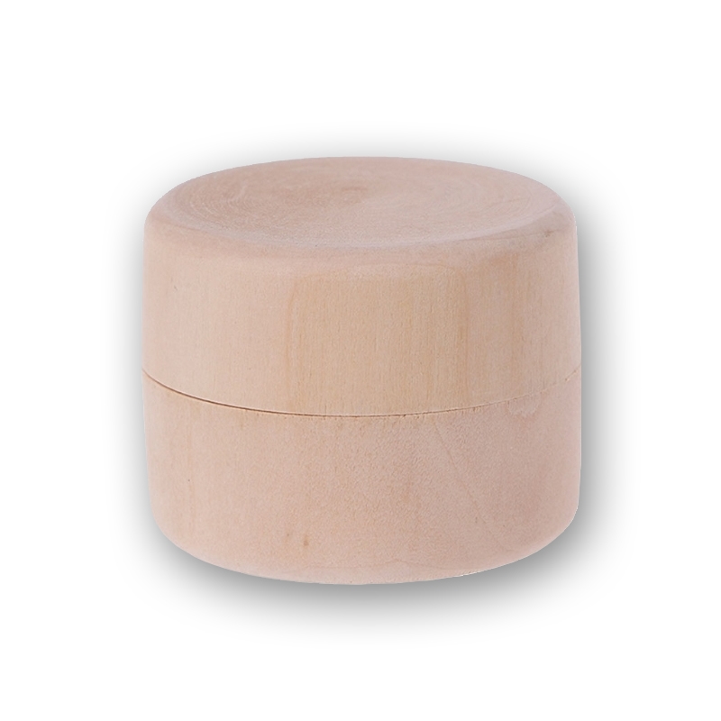 Kulatá dřevěná krabička, průměr 50 mm