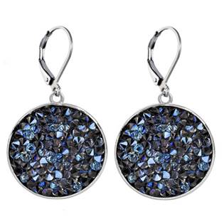 Náušnice s krystaly Crystals from Swarovski® BLUELIZED
