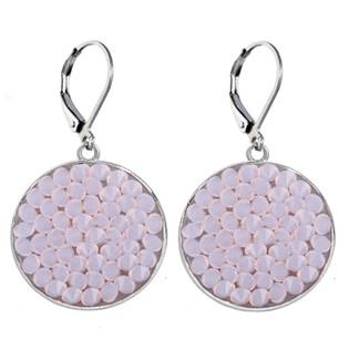 Náušnice s krystaly Crystals from Swarovski® ROSE WATER OPAL