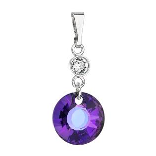 Stříbrný přívěšek s kameny Crystals from Swarovski® Heliotrope