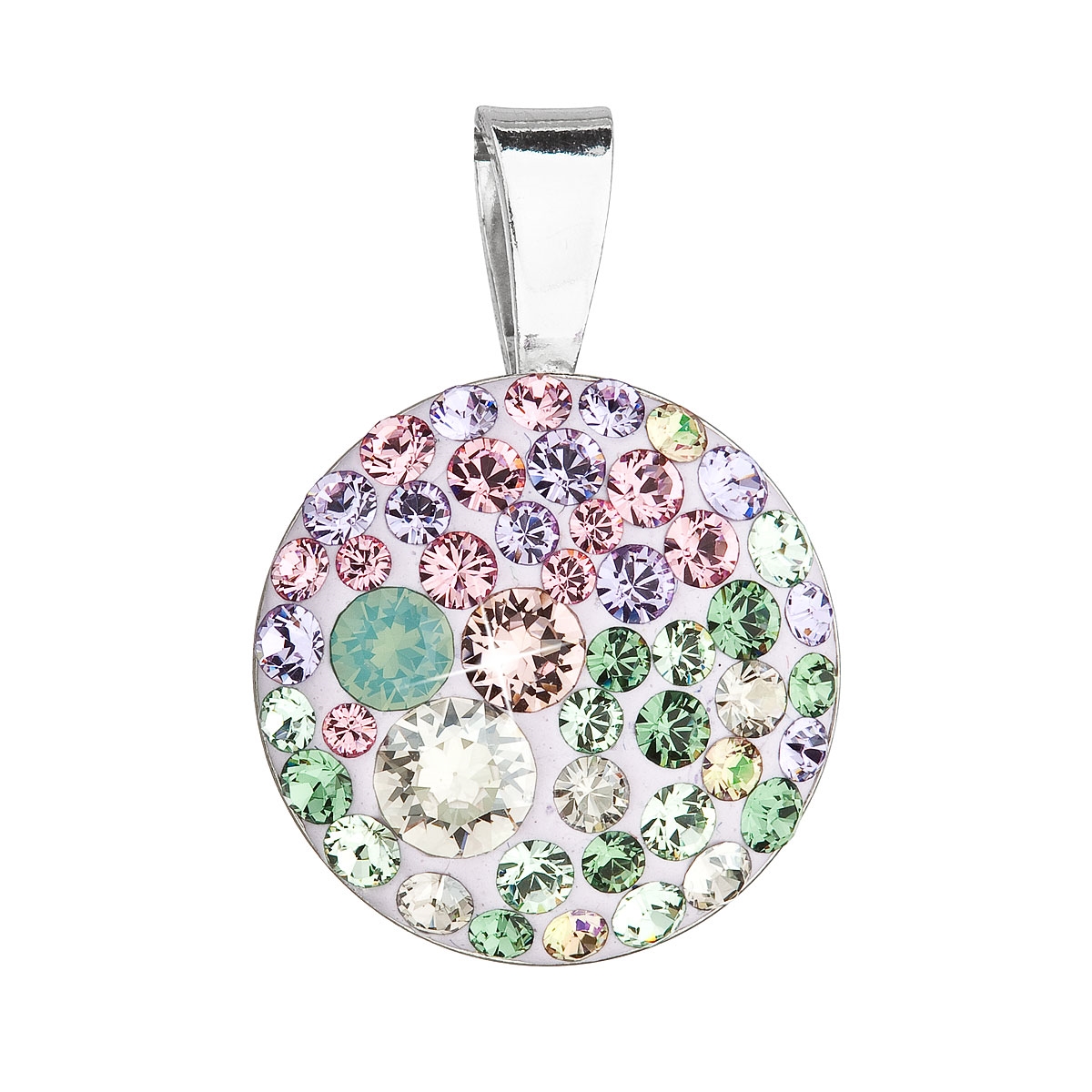 Stříbrný přívěšek s kameny Crystals from Swarovski® Sakura