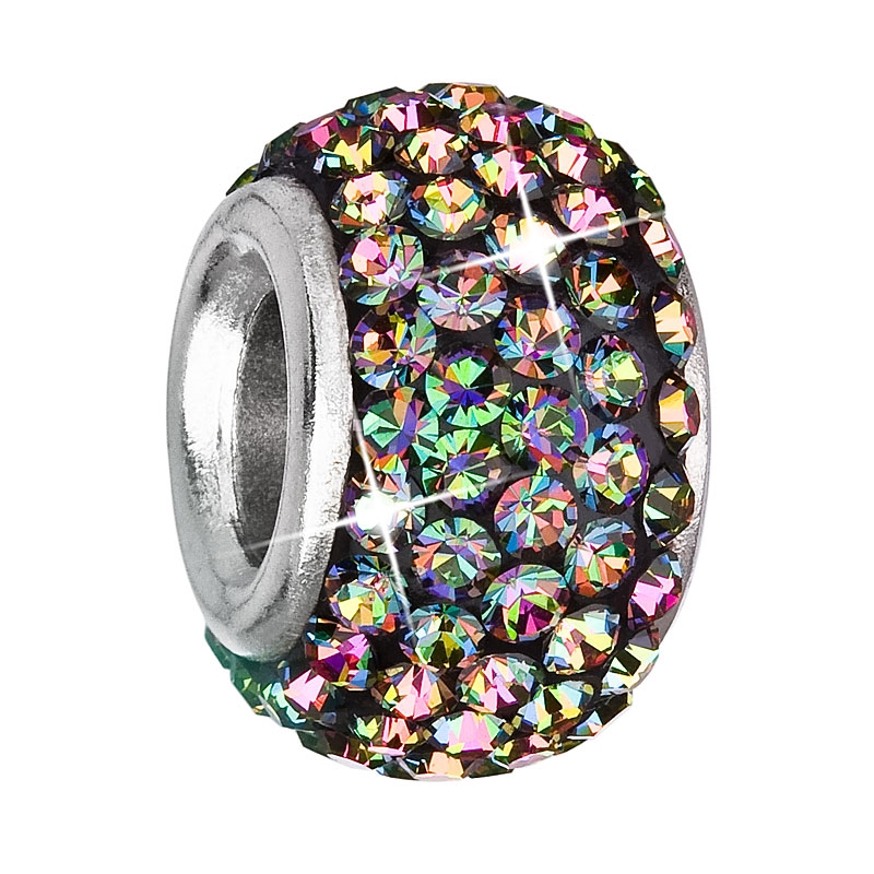 Stříbrný přívěšek korálek Crystals from Swarovski® Vitrail Medium