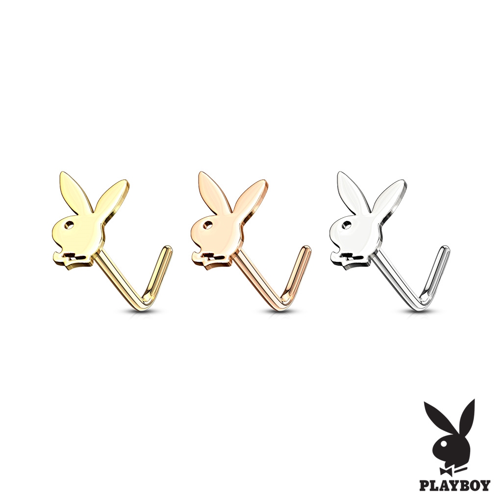 Zahnutý piercing do nosu - Playboy