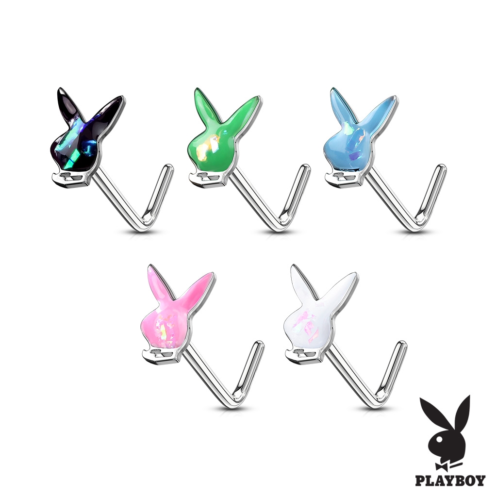 Zahnutý piercing do nosu - Playboy