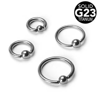 Piercing - kruh titan, 1,2 x 12 mm