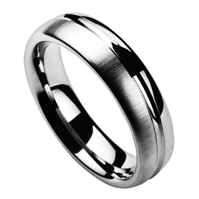 Prsten wolfram, šíře 6 mm, vel. 52
