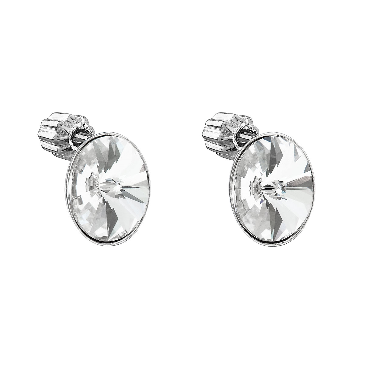 Stříbrné náušnice s krystaly Crystals from Swarovski® CRYSTAL
