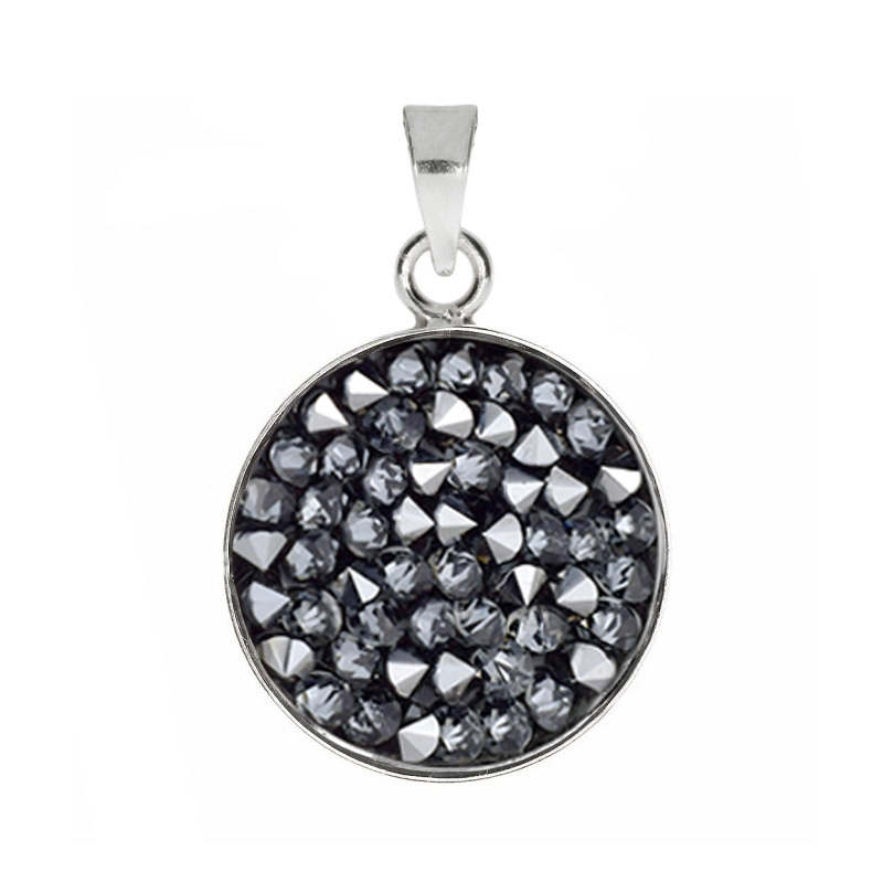 Přívěšek Crystals from Swarovski® 15mm, GREY METALISEÉ