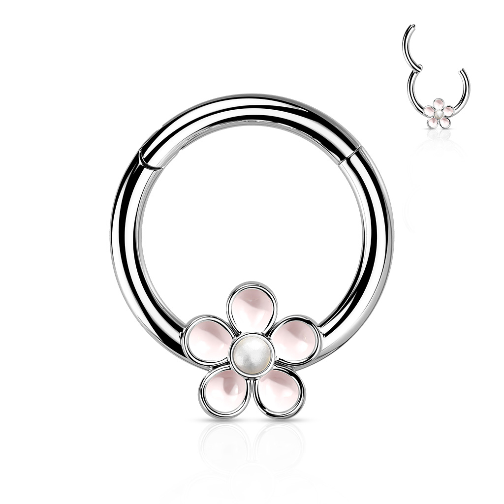 Segment kruh s kytičkou cartilage piercing 1,2 x 8 mm