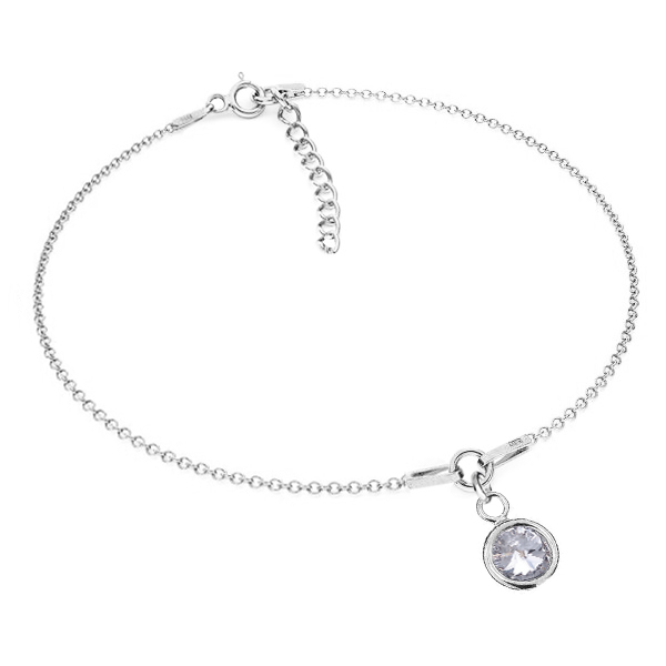 Dětský stříbrný náramek s kamínkem Crystals from Swarovski® Crystal