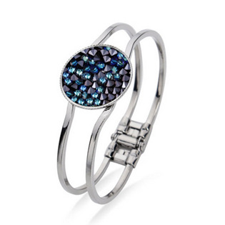 Náramek s krystaly Crystals from Swarovski® BERMUDA BLUE