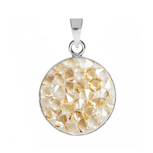 Přívěšek Crystals from Swarovski® 15mm, GOLDEN SHADOW