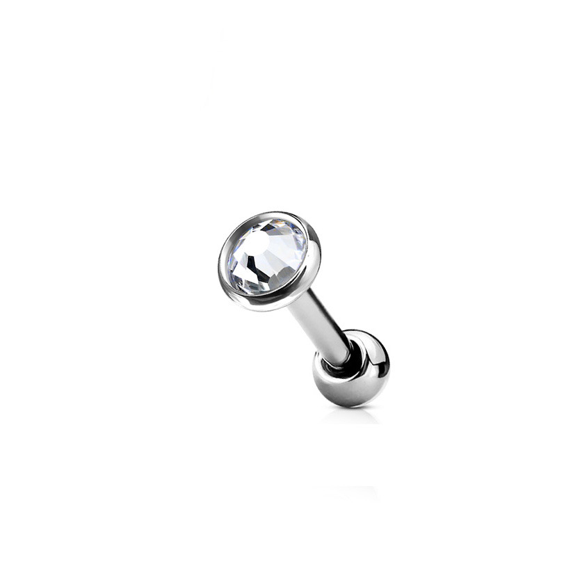 Cartilage piercing do ucha, čirý kámen 3 mm
